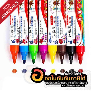 ชุดปากกา เขียนผ้า ปากกาเขียนผ้า ปากกาเพ้นท์ผ้า สีสด เหมาะกับเด็ก3+ขึ้นไป (จำนวน1ชุด)