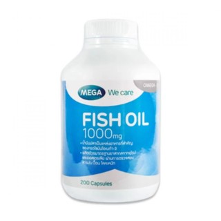 Mega We Care Fish Oil 1000 mg ป้องกันการอุดตันของหลอดเลือด