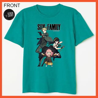 [S-5XL]เสื้อยืด ผ้าฝ้าย 100% พิมพ์ลายอนิเมะ Dtf Spy x Family 02 Anya Loid Yor Forger สีเขียว สําหรับผู้ชาย ผู้หญิง เหมาะ