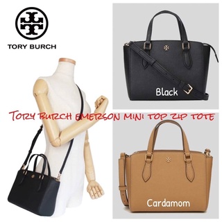 💕Tory burch emerson mini top zip tote งานช้อป