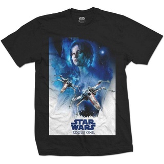 T-shirt  เสื้อยืด พิมพ์ลาย Rogue One Jyn X Wing M สีดํา สไตล์คลาสสิก เหมาะกับของขวัญวันพ่อ สําหรับผู้ชายS-5XL