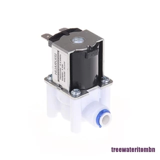 <mbn_hot>วาล์วน้ําไฟฟ้า 24V โซลินอยด์วาล์ว 1/4" การเชื่อมต่อท่อ RO