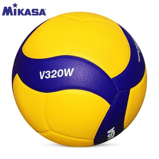 Mikasa ลูกวอลเลย์บอลมาตรฐาน No. 5 V300W สําหรับฝึกซ้อมวอลเลย์บอลในร่ม และกลางแจ้ง