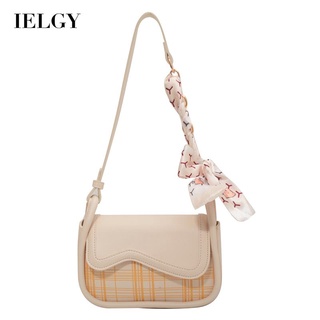 IELGY womens high-end one shoulder fashion messenger bag plaid