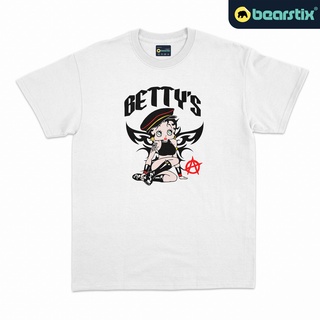 เสื้อยืดลำลองเสื้อยืดวินเทจเสื้อยืด พิมพ์ลาย  Bettys Boop สไตล์วินเทจS-3XLS to4XL