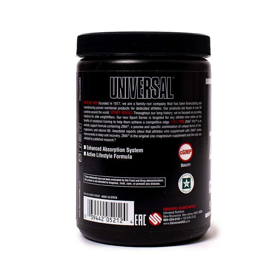UNIVERSAL NUTRITION ZMA Pro(90 Capsules) เพิ่มความแข็งแรงให้กล้ามเนื้อ