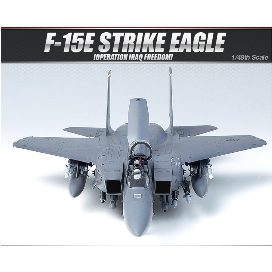 โมเดล เครื่องบินรบ ACADEMY  F-15E Strike Eagle scale (1/48)