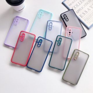 เคสหลังด้านขอบสี รุ่น OPPO A3s A5s A7 F9 A52020 A92020 เคสวีโว่ y12