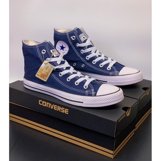 🔥รองเท้า Convers All Star Classic OX Light Blue รองเท้าผ้าใบผู้ชายและผู้หญิง36-45(Free Box Set)