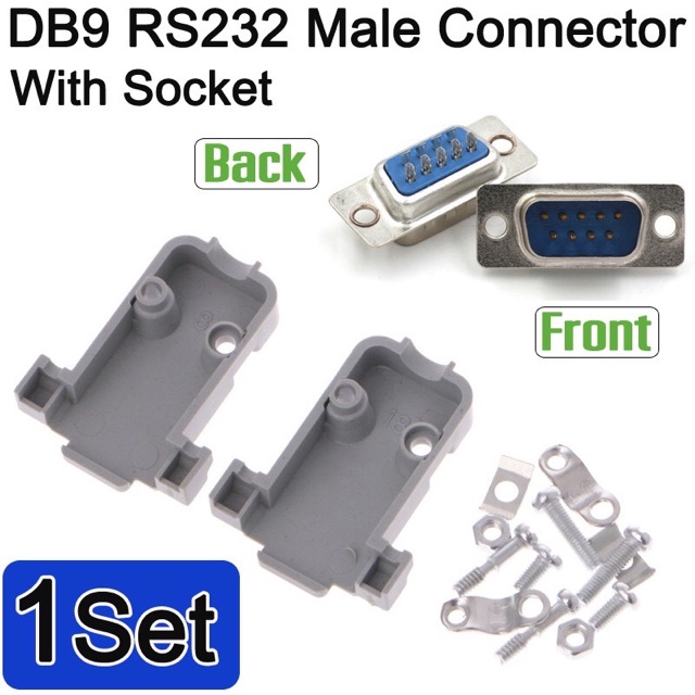 หัวประกอบ ฝาประกอบ ฝาครอบ Serial(DB9) / VGA(DB15)