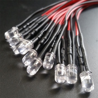 ไฟหน้ารถบรรทุกบังคับ LED 3V-12V 3/5 มม. สําหรับรถไต่หินบังคับ 1/10 Traxxas TRX4 G63 AXIAL SCX10 D90 D110 10 ชิ้น