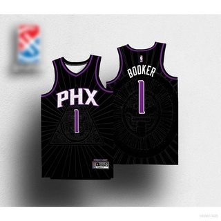 เสื้อกีฬาบาสเก็ตบอลลําลอง ลาย BKB NBA Jersey Phoenix Suns Aztec HG Jersey BOOKER AND PAUL Jersey พลัสไซซ์ สําหรับผู้ชาย และผู้หญิง