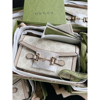 พร้อมส่ง  New Gucci horsebit 1955 mini bag  W18cm x H12cm x D5cm  อปก การ์ด ถุงผ้า กล่อง ริบบิ้น