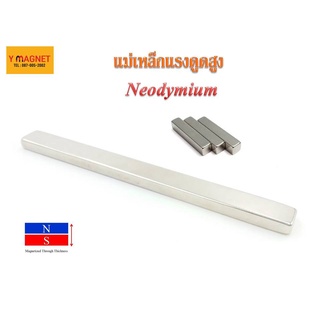 แม่เหล็กแรงดูดสูง Neodymium # NEB 100x10x5  mm.