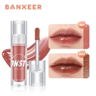 BANXEER  ลิปสติก ลิปกลอส ลิปทินท์ Monster Moisturizing Lip Gloss 8 Colors Lipstick