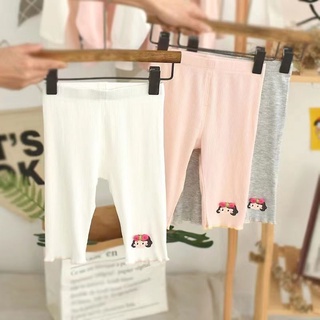 2022 latest charming girl Summer leggings seven points comfortable soft western style little girl