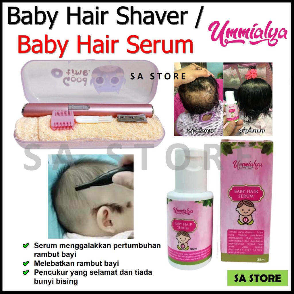 UMMIALYA - Baby Hair Shaver Hair / rambut bayi / pelbat rambut / pencukur rambut / baby
