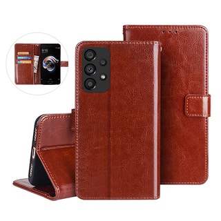 Ready Stock เคส Samsung Galaxy A53 A13 A23 A33 M33 M23 4G 5G 2022 New Luxury Men Flip Wallet Leather Multifunction Card Holder Soft Case Back Cover เคสโทรศัพท์ SamsungGalaxyA53
