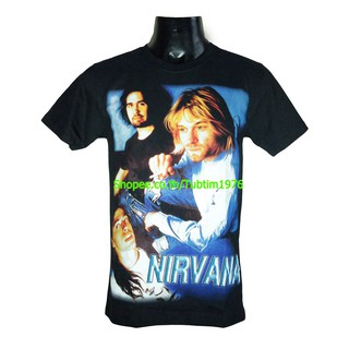 เสื้อยืดทุกวันdailyเสื้อวง Nirvana เสื้อยืดแฟชั่นวงดนตรี เสื้อวินเทจ เนอร์วานา NIR98Sto5XL