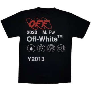 ⭐ off white ⭐ เสื้อยืด คอกลม แขนสั้น แฟชั่น unisex ออฟไวท์ off white 2020