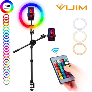 Ulanzi VIJIM K16 RGB ชุดขาตั้งไฟเซลฟี่ แบบคลิปหนีบโต๊ะ สําหรับสมาร์ทโฟน