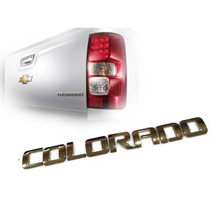 โลโก้ตัวหนังสือ Colorado แปะท้าย กระบะ สีทอง ราคาดีที่สุด จบในที่เดียว  **ครบเครื่องเรืองประดับ**