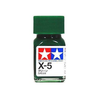 สีสูตรอีนาเมล TAMIYA X-5 Green (10 ml)