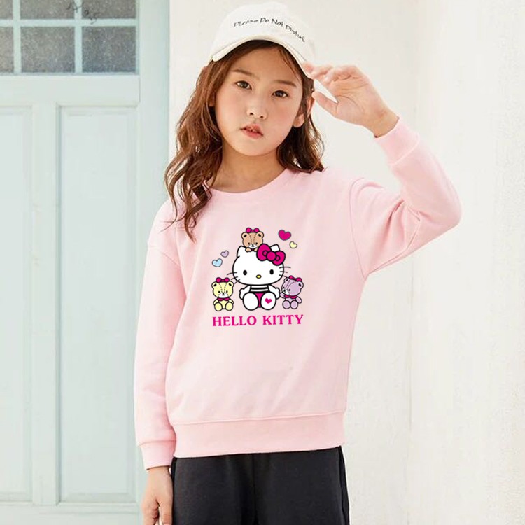 K-2040-O เสื้อกันหนาวเด็กสไตส์เกาหลี สกรีนลายการ์ตูนน่ารักใส่ได้ทั้งหญิงและชาย ผ้าโพลีเอสเตอร์ ใส่สบาย**ปลีก-ส่ง**