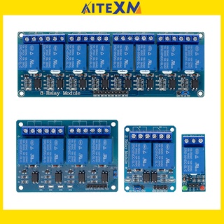 โมดูลรีเลย์ 1 2 4 8 Channel 5v Relay พร้อม Optocoupler . Relay Output 1 2 4 8 Way สําหรับ Arduino