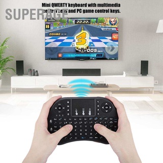 Superage Mini I8 เมาส์คีย์บอร์ดไร้สายสําหรับ Home Multimedia Smart Tv Pc Android