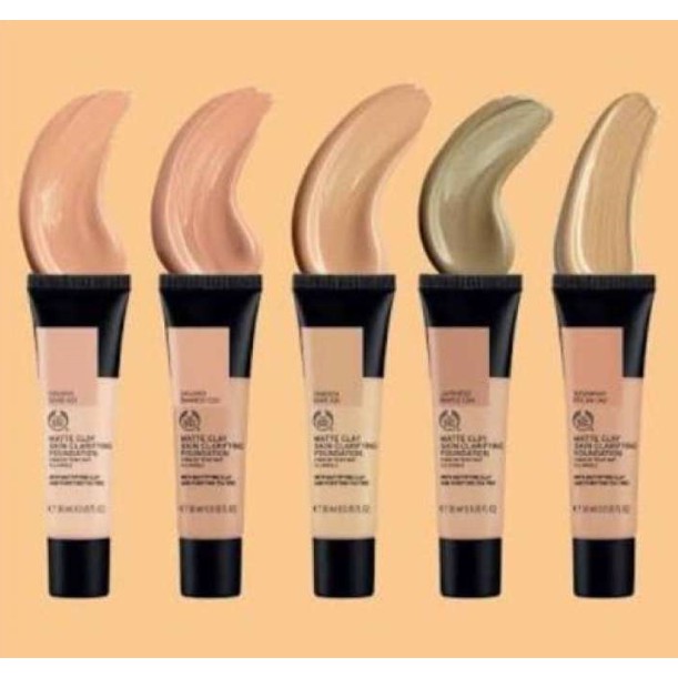 พร้อมส่ง The Body Shop Matte Clay Skin Clarifying Foundation