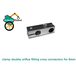 pillar clamp double orifice fitting cross connectors for 8mm shaft