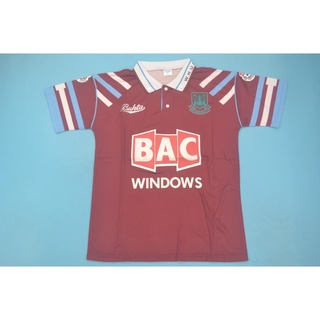 91-92 West Ham Home Away เสื้อฟุตบอลย้อนยุค Football