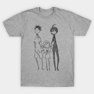 เสื้อยืดพิมพ์ลายแฟชั่น เสื้อยืด พิมพ์ลาย Meme Shinobu และ Araragi (Bakemonogatari) สําหรับผู้ชาย และผู้หญิง