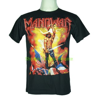 เสื้อวง Manowar เสื้อไซส์ยุโรป มาโนวอร์ PTA14 เสื้อยืดวงดนตรีร็อค