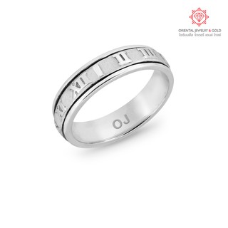 [ผ่อน 0% 10 เดือน] OJGOLD แหวนทองแท้ 18K แหวนเลขโรมัน ทองแท้  มีใบรับประกัน ส่งฟรี kerry (AMARANTO)