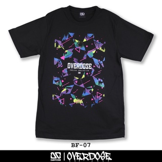 Overdose T-shirt เสื้อยืดคอกลม สีดำ รหัส BF-07(โอเวอโดส)