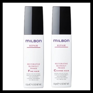 Milbon repair restorative blowout primer coarse hair or fine hair 120 g leave in มิลบอน รีแพร์  รีฟอิน อาหารผม