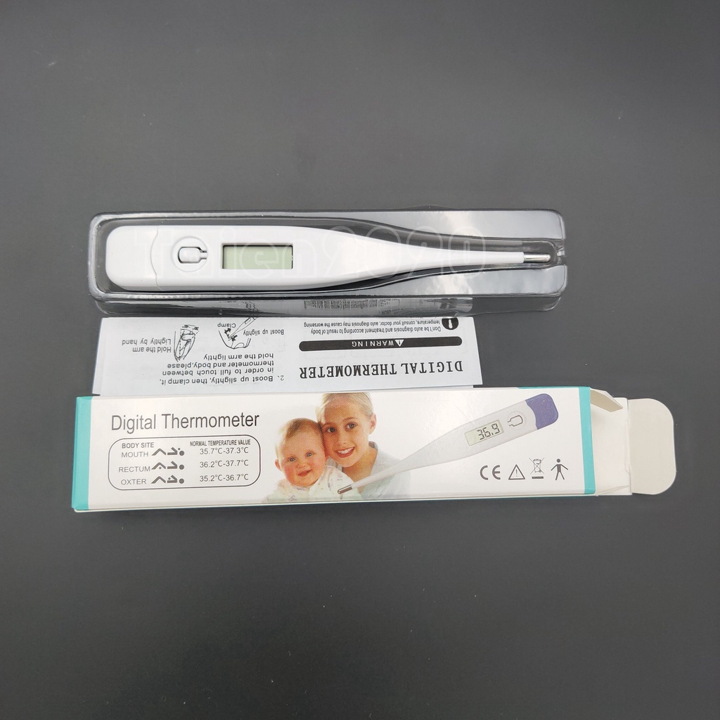 ปรอทวัดอุณหภูมิ ปรอทวัดไข้ เทอร์โมมิเตอร์แบบดิจิตอล ปรอทวัดไข้ดิจิตอล Digital Thermometer เทอร์โมมิเ