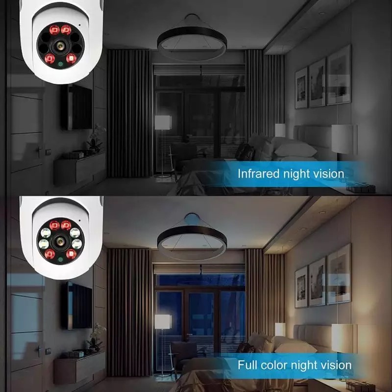 กล้องหลอดไฟAPP：yooseeกล้องวงจรปิด ip cameraเชื่อมต่อไวไฟสัญญาณดี 2ล้านพิกเซล ดูผ่านมือถือ HDcameraของแท้ ภาพชัด