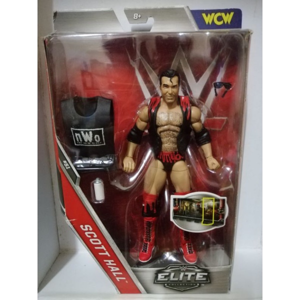 Mattel WWE Elite 51 Scott Hall Outsiders NWO Wolfpac WWCW ฟิกเกอร์มวยปล้ํา