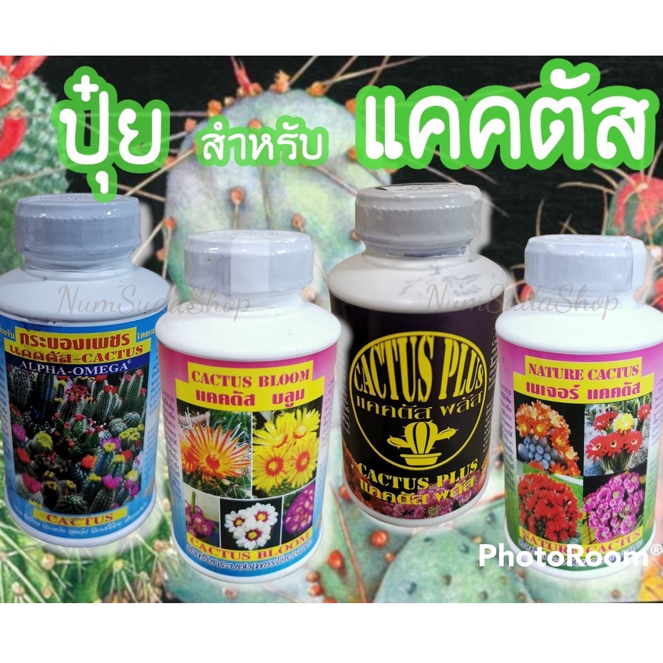 ปุ๋ยแคคตัส ปุ๋ยกระบองเพชร ขนาด250cc มี 4สูตรให้เลือก สำหรับบำรุงต้น เร่งดอก หนาม ทุกสายพันธุ์