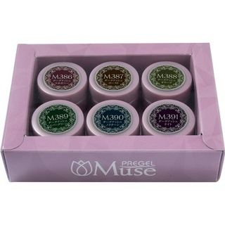 PREGEL  MUSE  DARK ASH SET สีทาเล็บเจล-สีเจลทาเล็บ