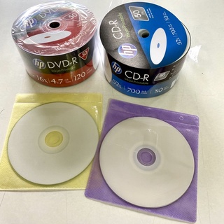 แผ่น CD DVD แบบพิมพ์ได้ hp พร้อมซอง CD-R DVD-R