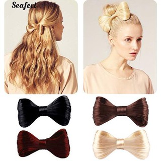 ผู้หญิงเป็ดผม Bill Clip สังเคราะห์ไฟเบอร์ Bowknot เสริมผมปาร์ตี้