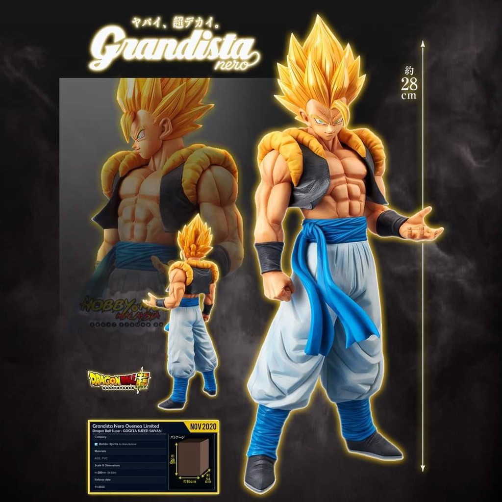 BANPRESTO DRAGON BALL SUPER Grandista nero Gogeta /  Grandista nero son goku #3