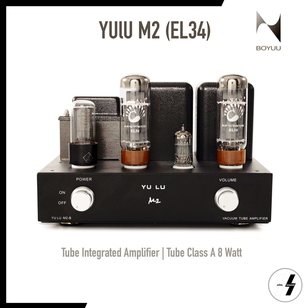 แอมป์หลอด | BOYUU - Yulu M2 | EL34 Tube integrated amplifier | Single-Ended Class A 8 Watt (โปรดเช็ค