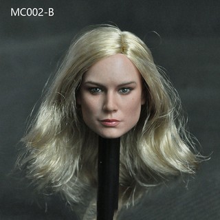 ฟิกเกอร์ fans mc 002 1/6 female head brie larson ของเล่นสําหรับเด็ก 12 นิ้ว