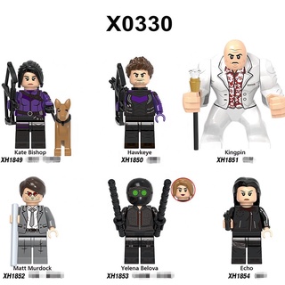 Hawkeye Series Kingpin บล็อคตัวต่อโมเดล Marvel X0330 ของเล่นสําหรับเด็ก