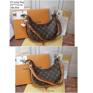 กระเป๋าสะพายไหล่ L V LOOP SOULDER BAG IN MONOGRAMM สําหรับผู้หญิง